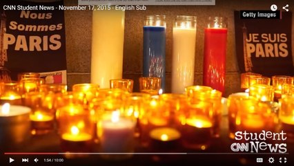 CNN Student News - November 17, 2015 - English Sub