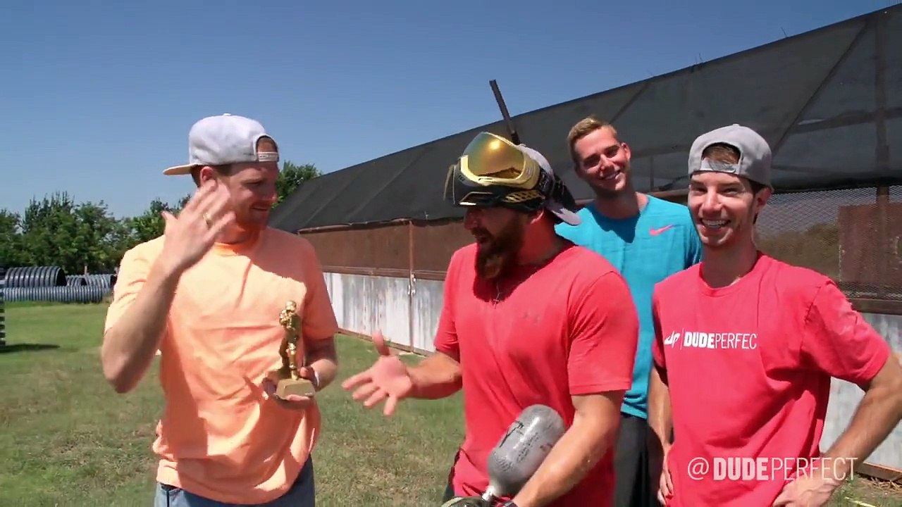 Impossible Paintball Trick Shots | Dude Perfect
