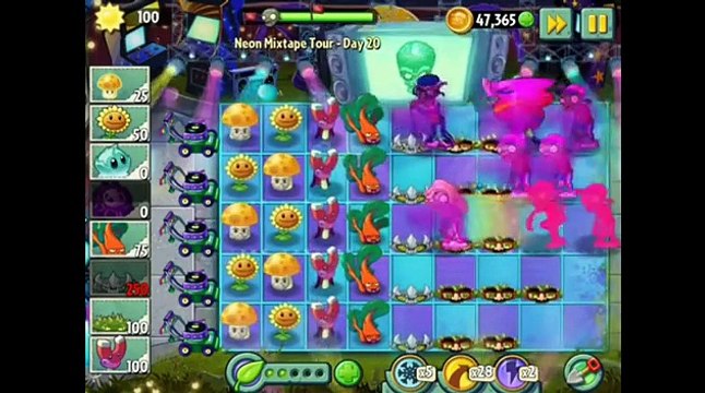 Plants vs. Zombies 2 - Neon Mixtape Tour! (Day 20,21,22) Arcade!