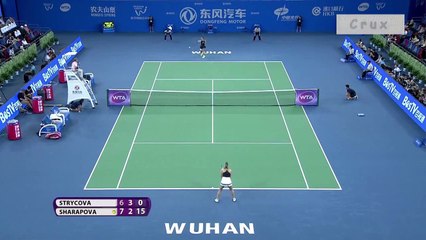 Maria Sharapova's great points in Wuhan 2015