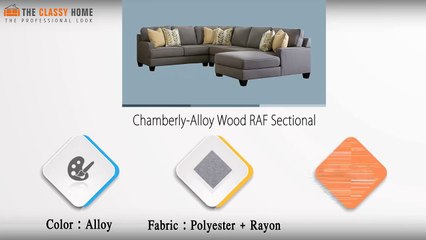 Bring home the modest, contemporary style with seating beauties of Chamberly Alloy Wood RAF Sectional - The Classy Home