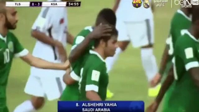 أهداف مباراة تيمور الشرقية والسعودية في تصفيات كأس العالم
