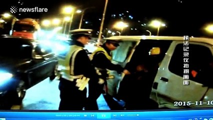 Police stop six-seat minivan carrying 34 adults