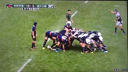 Rugby - La air-défense du siècle pour l'essai d'un lycéen japonais