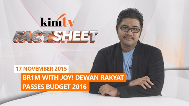 Fact Sheet - November 17: BR1M with joy! Budget 2016 passes parliament