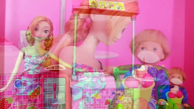 Frozen Kids Barbie New Play Doh Frozen Yogurt Playset Disney Princess Anna Toby