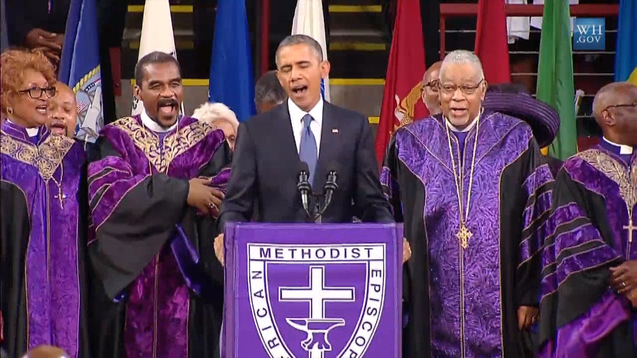 President Obama Sings "Amazing Grace" In A Great American Moment