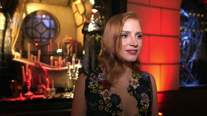 Jessica Chastain Brightens The 'Crimson Peak' Windows At Bergdorf's