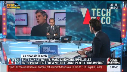 Les News de la Tech: Marc Simoncini appelle les entrepreneurs à "revenir en France payer leurs impôts" - 17/11