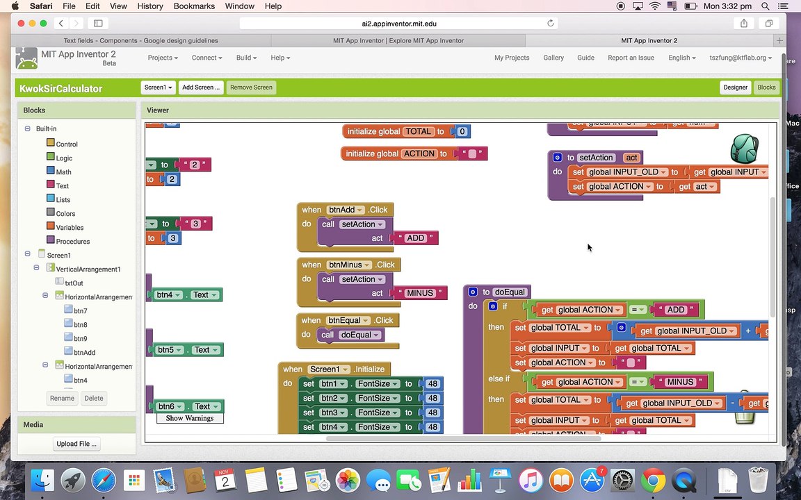 郭sir教室 - Mobile Apps Unit 2 - App Inventor Programming Part 3