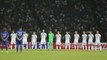 日本代表、試合前に黙とう　パリ同時多発テロ犠牲者に弔意