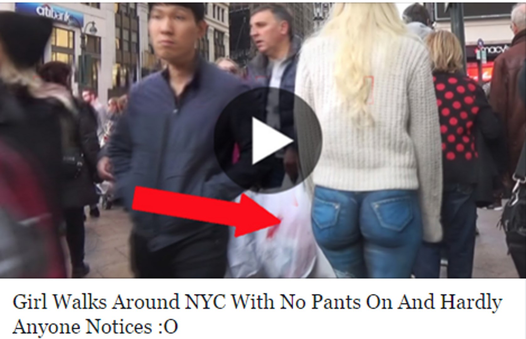 Girl Walks Around NYC With No Pants On And Hardly Anyone Notices - video  Dailymotion