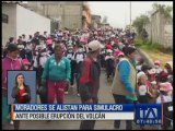 Ciudadanos se preparan para participar en simulacro ante una posible erupción del Cotopaxi