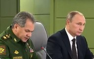 Минобороны доложило Владимиру Путину о ходе операции РФ в Сирии