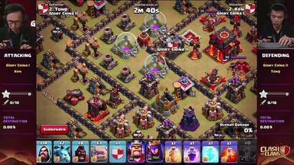 COC / Clash Of Clans / Clan War Semifinal- Glory China I vs. Glory China II