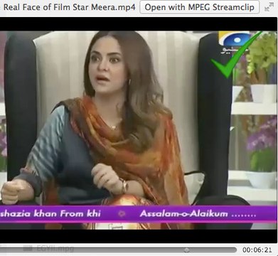 Nadia Khan expose Real Face of Film Star Meera