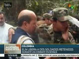 Colombia: ELN libera a dos soldados retenidos en Boyacá