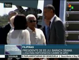 Filipinas: Obama llega a Manila para participar en cumbre APEC