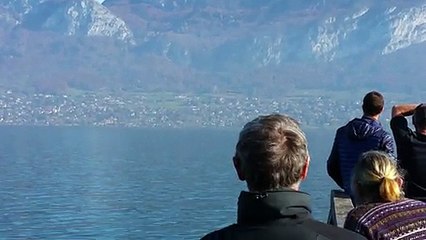 Écopage canadairs lac d'Annecy (17/11/2015)