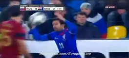 Mario Mandzukic Big Chance - Russia vs Croatia - Friendly 17-11-2015