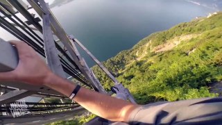 Climbing Tallest Outdoor Elevator for Sunset | Free Climbs