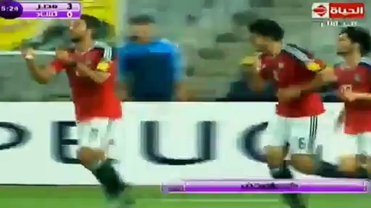 Ahmed Hassan Goal - Egypt 3-0 Chad  World Cup Qualification 2015
