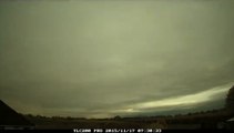 Timelapse of storm 'Barney' approaching Manchester, UK