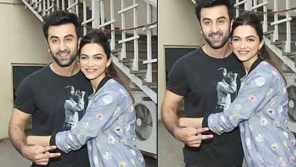Aww! Ranbir & Deepika Share a Cute Hug