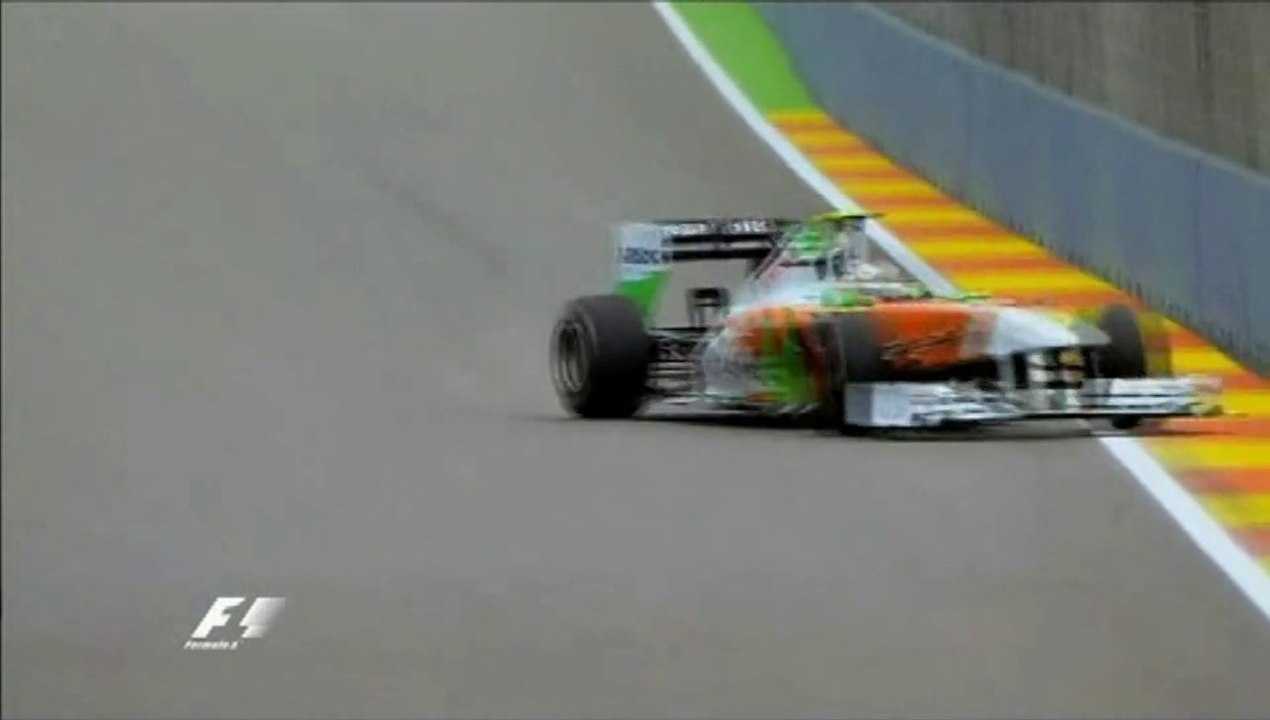 Hulkenberg Crash in Valencia Practice 2011