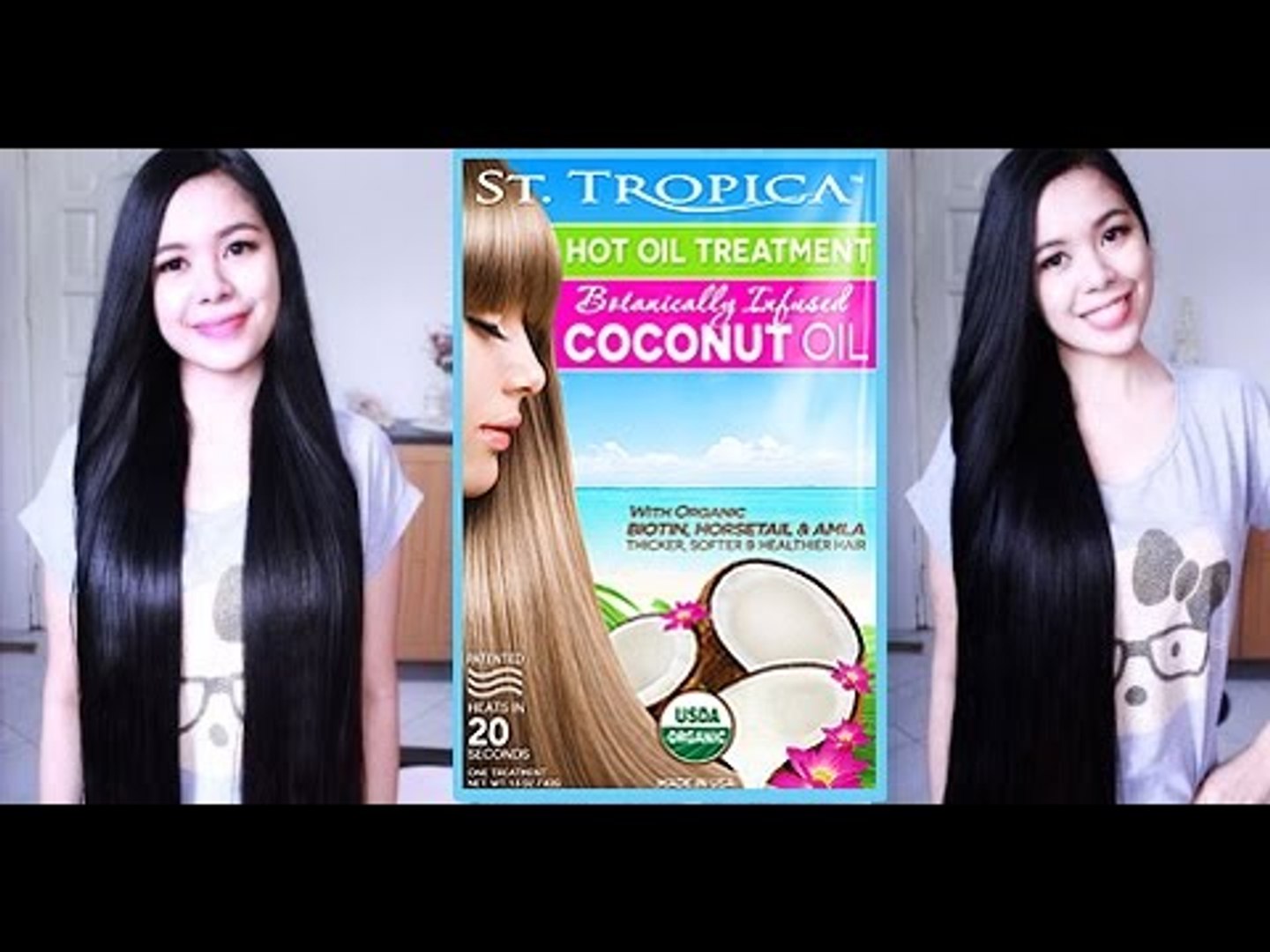 Long Healthy Hair Secrets Organic Coconut Hot Oil Treatment Demo