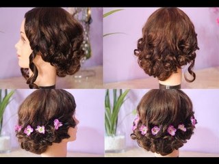 2 Quick and Easy Messy Elegant Updo for Homecoming -Prom