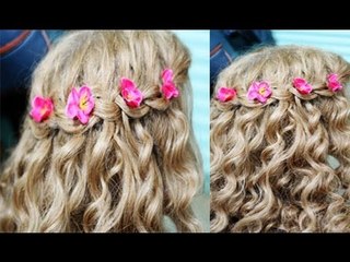 Easy Step by Step Waterfall Braid Tutorial Curly Hair Version