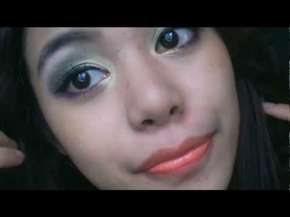 Summer Makeup Tutorial Wearable Purple, Green, Gold, and Brown