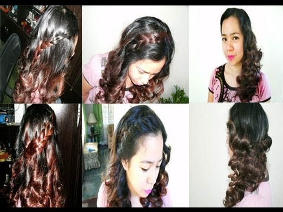 5 Easy Cute Birthday Hairstyles/ Back-to-school Hairstyles- Curly hair
