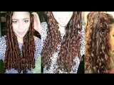 No heat Straw Curls 1 method- Heatless Big Curls to Everday Waves- Long Lasting Curls
