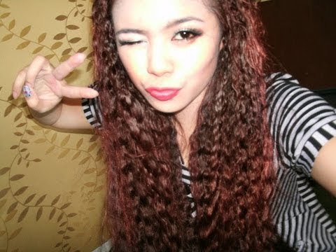 No heat crimped hair tutorial- Tyra banks, Fergie, Taeyeon inspired crimped hair