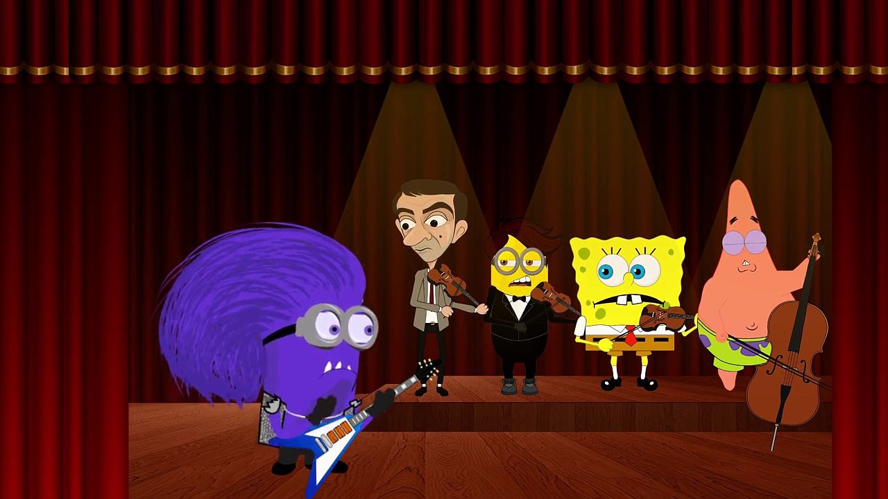 Mr Bean And Minions And Spongebob Squarepants ~ Happy Birthday Song [HD]