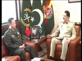 Army Chief General Raheel Sharif and Chinese general meeting