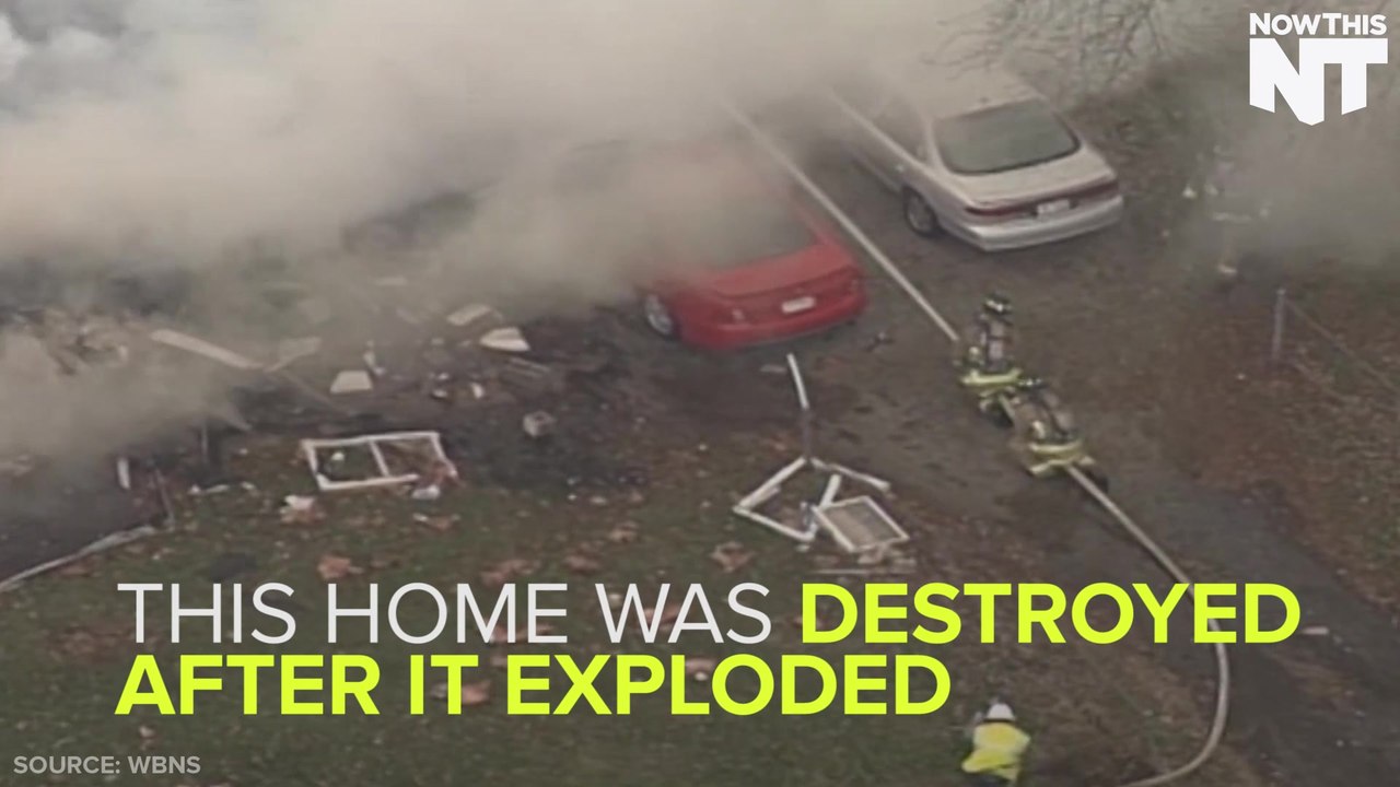 House Is Destroyed In Mysterious Explosion