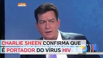 Ator Charlie Sheen revela que é portador do vírus HIV -