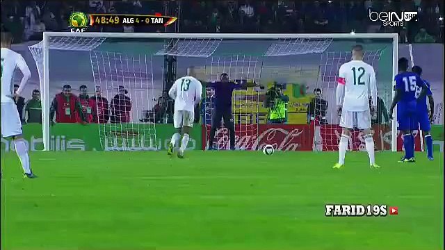 But de Slimani sur PEN! Algérie 4 - 0 Tanzanie!