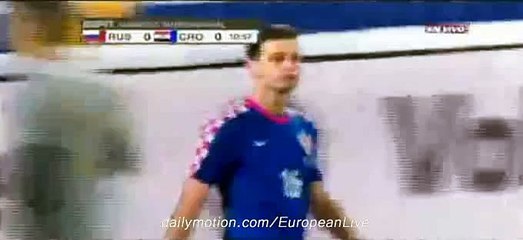 Nikola Kalinic Incredible Miss - Russia v. Croatia - Friendly Match 2015