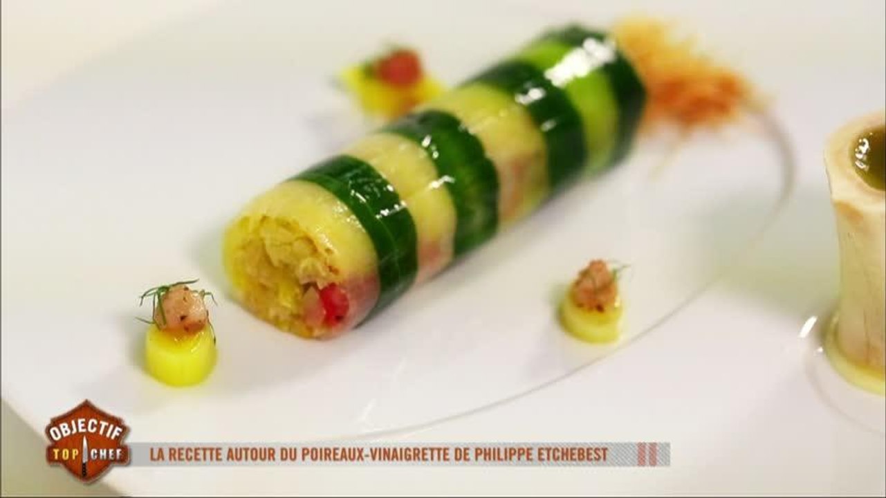 Le plat autour du poireau vinaigrette de Philippe Etchebest Vidéo