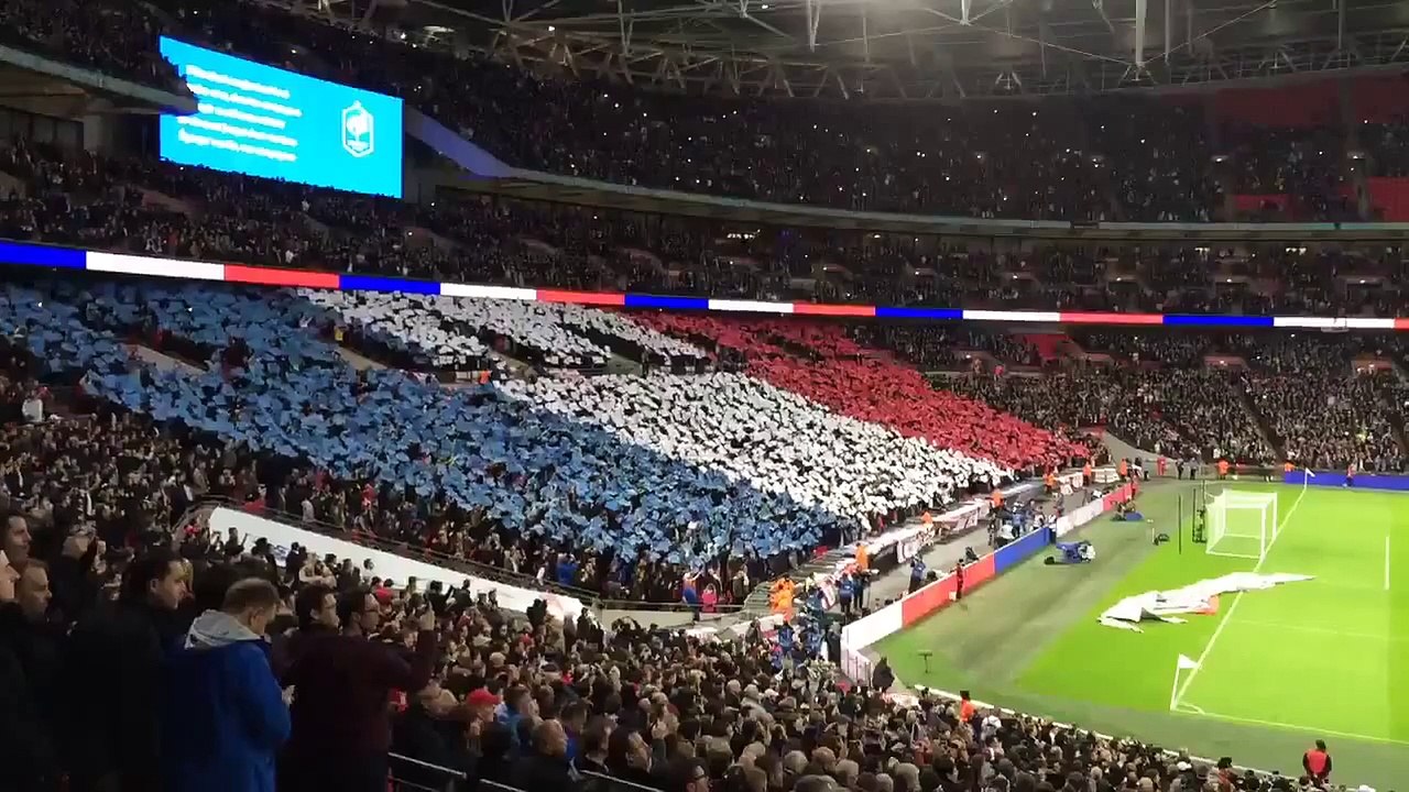 Wembley sings French Anthem “La Marseillaise” - England vs France 17 November 2015