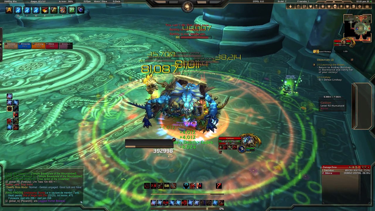 WoW gameplay Gekkan Mogu'shan Palace