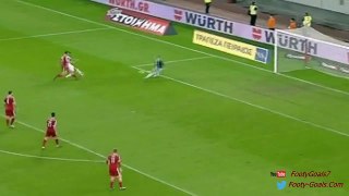 Konstantinos Mitroglou Goal Greece vs Hungary 3 3 (Euro Qualification) 2015