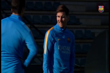 Messi participa de treino do Barça e aumenta chance de enfrentar o Real