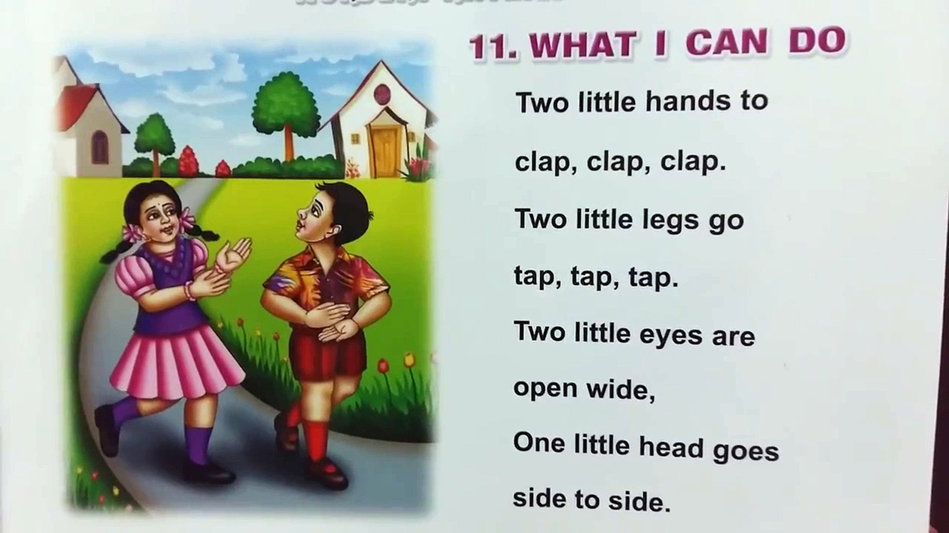 Two Little Hands Go Clap Clap Clap Nursery Rhymes With Lyrics