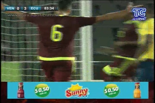 Eliminatorias Sudamericanas Rusia 2018 Venezuela 1 - 3 Ecuador