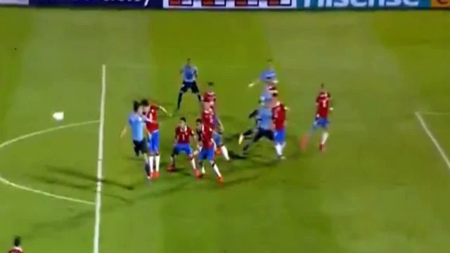 Uruguay vs Chile 1-0 Gol de Diego Godin